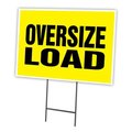 Signmission 24 in Height, 0.25 in Width, Coroplast, 24" x 18", C-1824 Oversize Load C-1824 Oversize Load